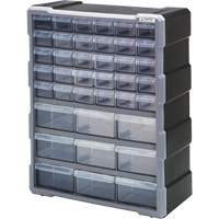 Armoire &agrave; tiroir, Plastique, 39 tiroirs, 15" x 6-1/4" x 18-3/4", Noir St. Lawrence Industrial & Safety Supply