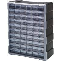 Armoire &agrave; tiroir, Plastique, 60 tiroirs, 15" x 6-1/4" x 18-3/4", Noir St. Lawrence Industrial & Safety Supply