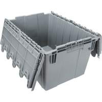 Contenant de distribution en plastique avec dessus basculant, 21,65" x 15,5" x 12,5", Gris St. Lawrence Industrial & Safety Supply