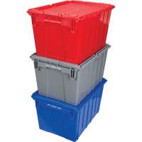 Contenant de distribution en plastique avec dessus basculant, 21,65" x 15,5" x 12,5", Gris St. Lawrence Industrial & Safety Supply