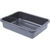 Bac d'entreposage tout usage &agrave; fond rainur&eacute;, 5" ha x 15" p x 21" lo, Plastique, Gris St. Lawrence Industrial & Safety Supply
