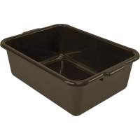 Bac d'entreposage tout usage &agrave; fond plat, 7" ha x 15" p x 21" lo, Plastique, Brun St. Lawrence Industrial & Safety Supply