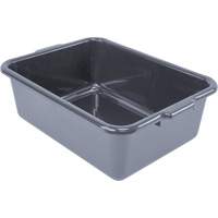 Bac d'entreposage tout usage &agrave; fond plat, 7" ha x 15" p x 21" lo, Plastique, Gris St. Lawrence Industrial & Safety Supply