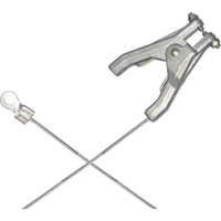 Heavy-Duty Bonding & Grounding Wire Assemblies - Hand Clamp & 1/4" Terminal Connectors St. Lawrence Industrial & Safety Supply