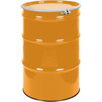 Barils en acier, 55 gal. US (45 gal. imp.), Non doubl&eacute;, Orange, Dessus ouvert, UN1A2/Y1.5/150, Calibre 16 St. Lawrence Industrial & Safety Supply
