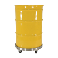 Chariots pour barils, Acier inoxydable, Capacit&eacute;e 800 lb, Diam&egrave;tre 23-1/4", Roue en Caoutchouc St. Lawrence Industrial & Safety Supply