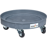 Leak Containment Drum Dolly, 24.25" dia. X 7.625" H, 1.5 US Gal. Spill Cap. St. Lawrence Industrial & Safety Supply