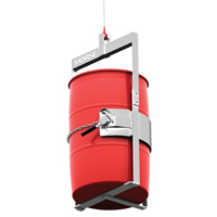 Stainless Steel Below-Hook Drum Lifter, 30 - 55 US Gal. (25 - 45 Imperial Gal.), 1000 lbs./454 kg Cap. St. Lawrence Industrial & Safety Supply