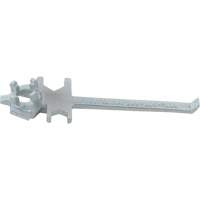 Single Ended Specialty Bung Nut Wrench, 1-1/2" Opening, 7-1/2" Handle, Zinc Cast Steel St. Lawrence Industrial & Safety Supply