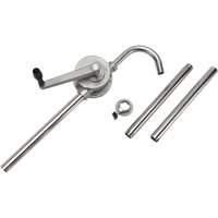 Pompe rotative pour baril, Acier inoxydable, Pour capacit&eacute; 55 gal., 12 oz/course St. Lawrence Industrial & Safety Supply