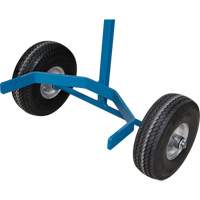 Cylinder Cart, Flat-Free Wheels, 15-1/2" W x 14-1/4" L Base, 600 lbs. St. Lawrence Industrial & Safety Supply