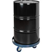 Chariot pour baril, Acier, Capacit&eacute;e 1400 lb, Diam&egrave;tre 24", Roue en &eacute;lastique bleu St. Lawrence Industrial & Safety Supply