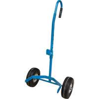 Cylinder Cart, Flat-Free Wheels, 15-1/2" W x 14-1/4" L Base, 600 lbs. St. Lawrence Industrial & Safety Supply
