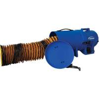 Souffleur &agrave; air 8" avec conduit de 15' et contenant, 1/4 CV, 816 pi³/min St. Lawrence Industrial & Safety Supply