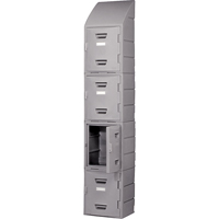 Locker, 15" x 15" x 31", Grey, Assembled St. Lawrence Industrial & Safety Supply