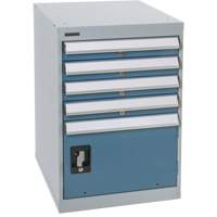 Pedestal Workbench with One Door & Four Drawers, 4 Drawers, 18" W x 21" D x 28" H St. Lawrence Industrial & Safety Supply