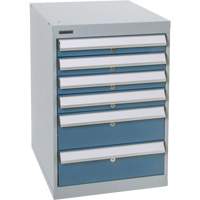 Six-Drawer Pedestal Workbench, 18" W x 21" D x 28" H St. Lawrence Industrial & Safety Supply