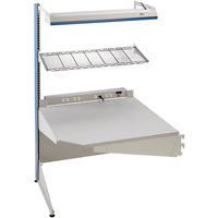 Arlink Preconfigured Workstation, 36" W x 28" D x 84" H, Single Sided Corner Add-On St. Lawrence Industrial & Safety Supply