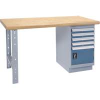 &eacute;tabli robuste, Porte a/combinaison de tiroirs, Cap 1500 lb, 60" la x 36" p, 34" h St. Lawrence Industrial & Safety Supply