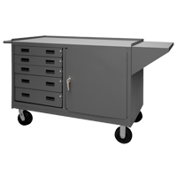 Armoire d'&eacute;tabli mobile, Acier Surface St. Lawrence Industrial & Safety Supply