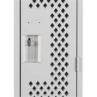 Casiers Clean Line, 12" x 12" x 72", Acier, Gris, Rivet (assembl&eacute;), Perfor&eacute; St. Lawrence Industrial & Safety Supply