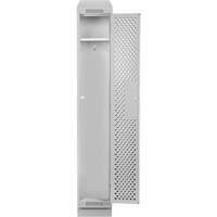 Clean Line Lockers, 12" x 18" x 82", Steel, Grey, Rivet (Assembled), Perforated St. Lawrence Industrial & Safety Supply