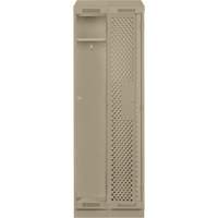 Casiers Clean Line, Bloc de 2, 24" x 12" x 82", Acier, Beige, Rivet (assembl&eacute;), Perfor&eacute; St. Lawrence Industrial & Safety Supply