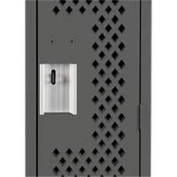 Casiers Clean Line, Bloc de 4, 48" x 15" x 72", Acier, Charbon, Rivet (assembl&eacute;), Perfor&eacute; St. Lawrence Industrial & Safety Supply