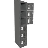 Petit casier perfor&eacute; Clean-Line, 6 niveaux, 12" x 72" x 12", Acier St. Lawrence Industrial & Safety Supply