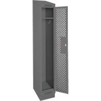 Casiers Clean Line, 12" x 12" x 82", Acier, Charbon, Rivet (assembl&eacute;), Perfor&eacute; St. Lawrence Industrial & Safety Supply