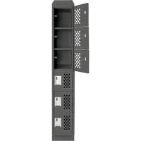 Petit casier perfor&eacute; Clean-Line, 6 niveaux, 15" x 72" x 12", Acier St. Lawrence Industrial & Safety Supply