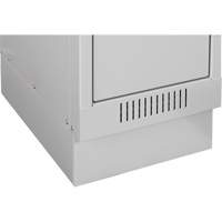 Clean Line Economy Lockers Recessed Base, 1 Banks, 4" H x 12" W x 18" D, Grey, Steel St. Lawrence Industrial & Safety Supply