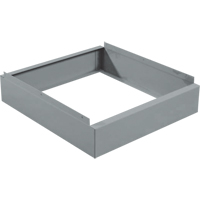 Clean Line Economy Lockers Recessed Base, 1 Banks, 4" H x 12" W x 18" D, Grey, Steel St. Lawrence Industrial & Safety Supply