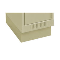 Clean Line Economy Lockers Recessed Base, 1 Banks, 4" H x 12" W x 18" D, Beige, Steel St. Lawrence Industrial & Safety Supply