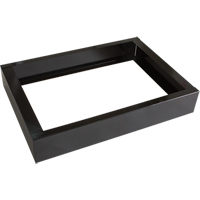 All-Welded Concorde - Heavy-Duty Lockers Recessed Base, 2 Banks, 4" H x 24" W x 17" D, Black, Steel St. Lawrence Industrial & Safety Supply