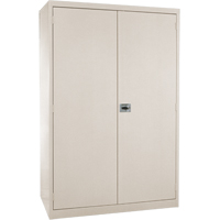 Deep Hi-Boy Storage Cabinet, Steel, 4 Shelves, 72" H x 36" W x 24" D, Beige St. Lawrence Industrial & Safety Supply