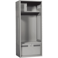 Gear Locker, Steel, 24" W x 24" D x 72" H, Grey St. Lawrence Industrial & Safety Supply