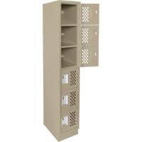Petits casiers &eacute;conomiques assembl&eacute;s et perfor&eacute;s Clean Line, 6 niveaux, 18" x 72" x 12", Acier St. Lawrence Industrial & Safety Supply