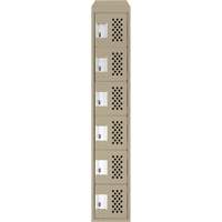 Petits casiers &eacute;conomiques assembl&eacute;s et perfor&eacute;s Clean Line, 6 niveaux, 18" x 72" x 12", Acier St. Lawrence Industrial & Safety Supply