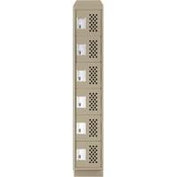 Petits casiers &eacute;conomiques assembl&eacute;s et perfor&eacute;s Clean Line, 6 niveaux, 18" x 72" x 12", Acier St. Lawrence Industrial & Safety Supply