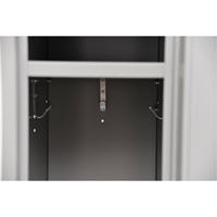 Casiers assembl&eacute;s, 2 niveaux, 12" x 18" x 72", Acier, Gris, Rivet (assembl&eacute;) St. Lawrence Industrial & Safety Supply