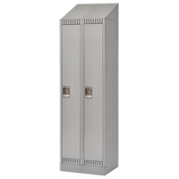 Casiers, Bloc de 2, 24" x 18" x 86", Acier, Gris, D&eacute;mont&eacute; St. Lawrence Industrial & Safety Supply