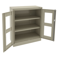 Armoire &agrave; hauteur de comptoir C-Thru, Acier, 2 Tablettes, 42" h x 36" la x 18" p St. Lawrence Industrial & Safety Supply