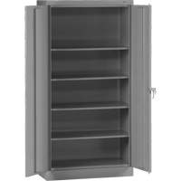 Armoire de rangement standard, Acier, 4 Tablettes, 72" h x 36" la x 18" P, Gris St. Lawrence Industrial & Safety Supply