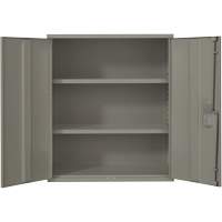 Lo-Boy Storage Cabinet, Steel, 2 Shelves, 40" H x 36" W x 18" D, Grey St. Lawrence Industrial & Safety Supply