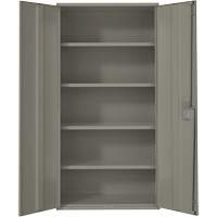 Hi-Boy Storage Cabinet, Steel, 4 Shelves, 72" H x 36" W x 18" D, Grey St. Lawrence Industrial & Safety Supply