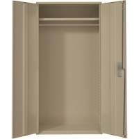 Armoire garde-robe, Acier, 36" la x 18" p x 72" h, Beige St. Lawrence Industrial & Safety Supply