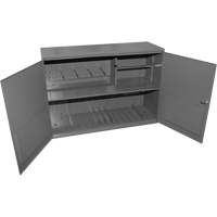 Armoire pour accessoires abrasifs, Acier, 2 tiroirs, 33-3/4" x 11-7/8" x 23-7/8", Gris St. Lawrence Industrial & Safety Supply