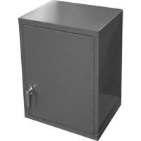 Armoire murale, 27" h x 13-11/16" la x 18" p, 2 tablettes, Acier, Gris St. Lawrence Industrial & Safety Supply