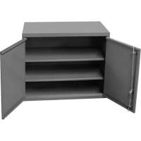 Armoire murale, 27" h x 13-11/16" la x 35-7/8" p, 2 tablettes, Acier, Gris St. Lawrence Industrial & Safety Supply